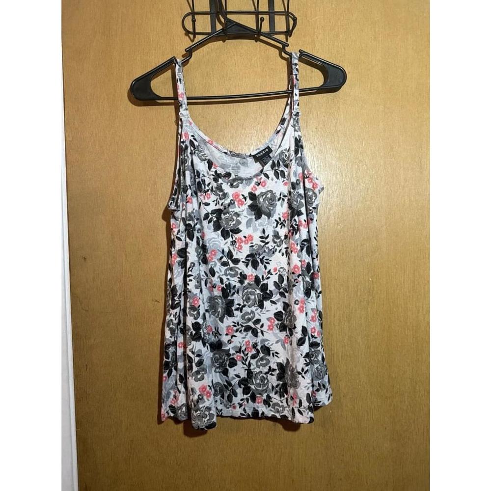Torrid Women’s Plus Size Loose Cami Chic Floral Print Tank Top Size 0